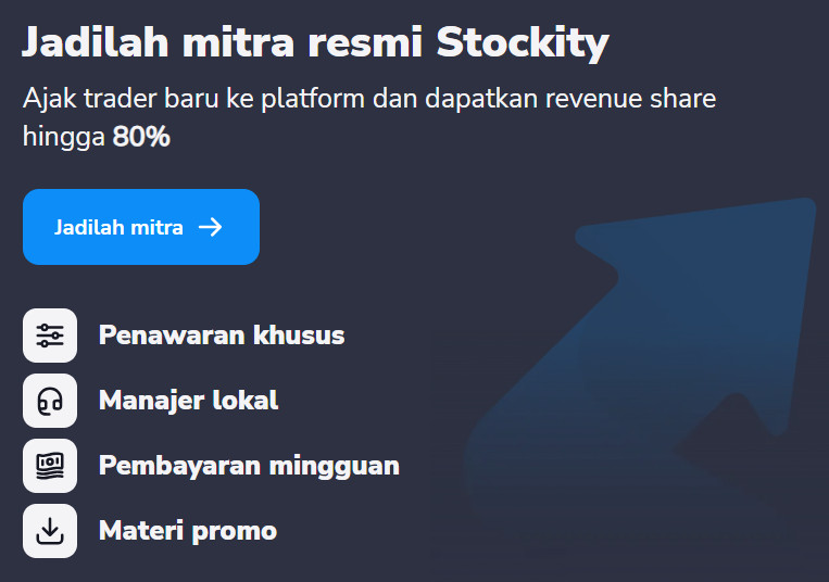 Stockity affiliate program, Stockity partner